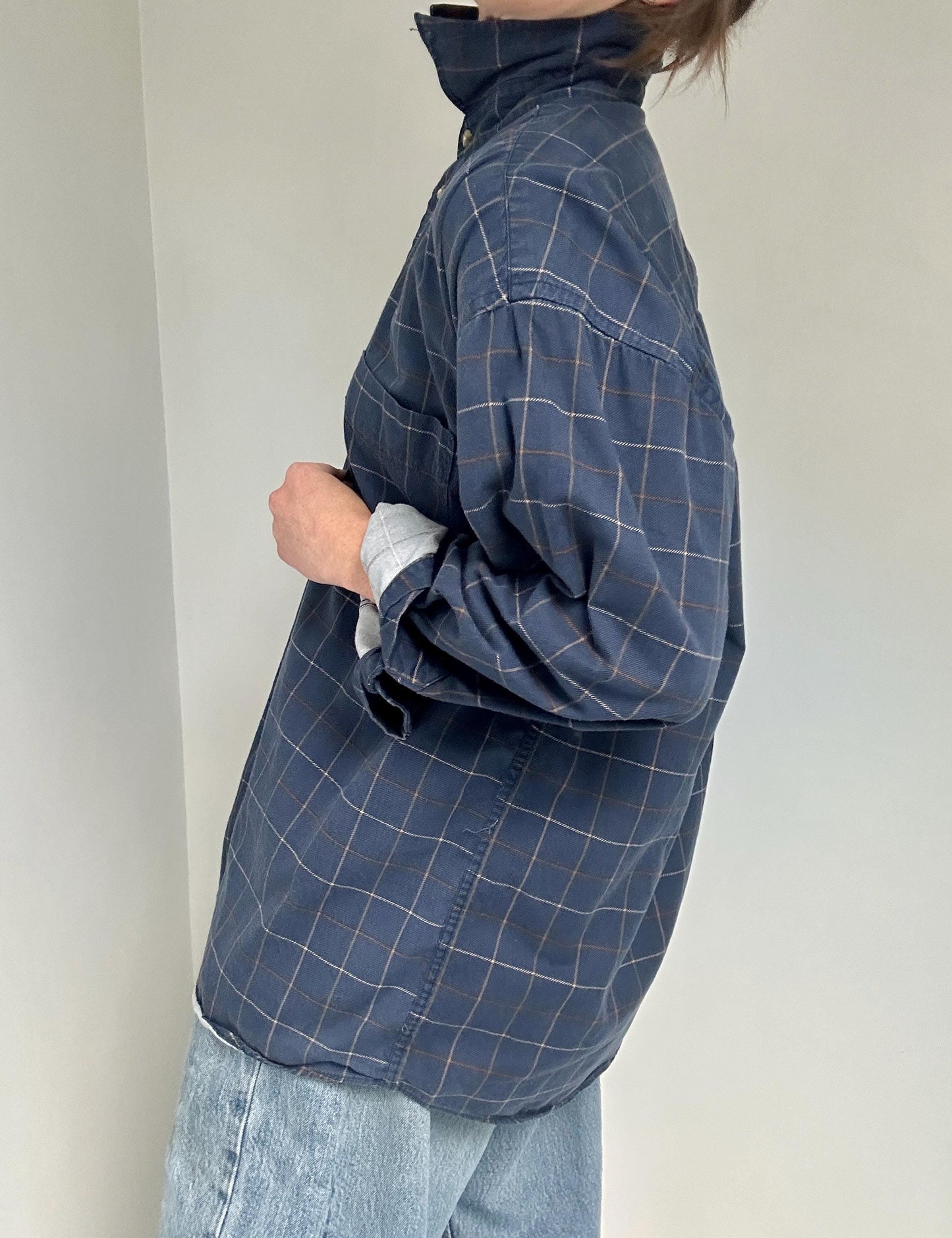 Vintage windowpane overshirt