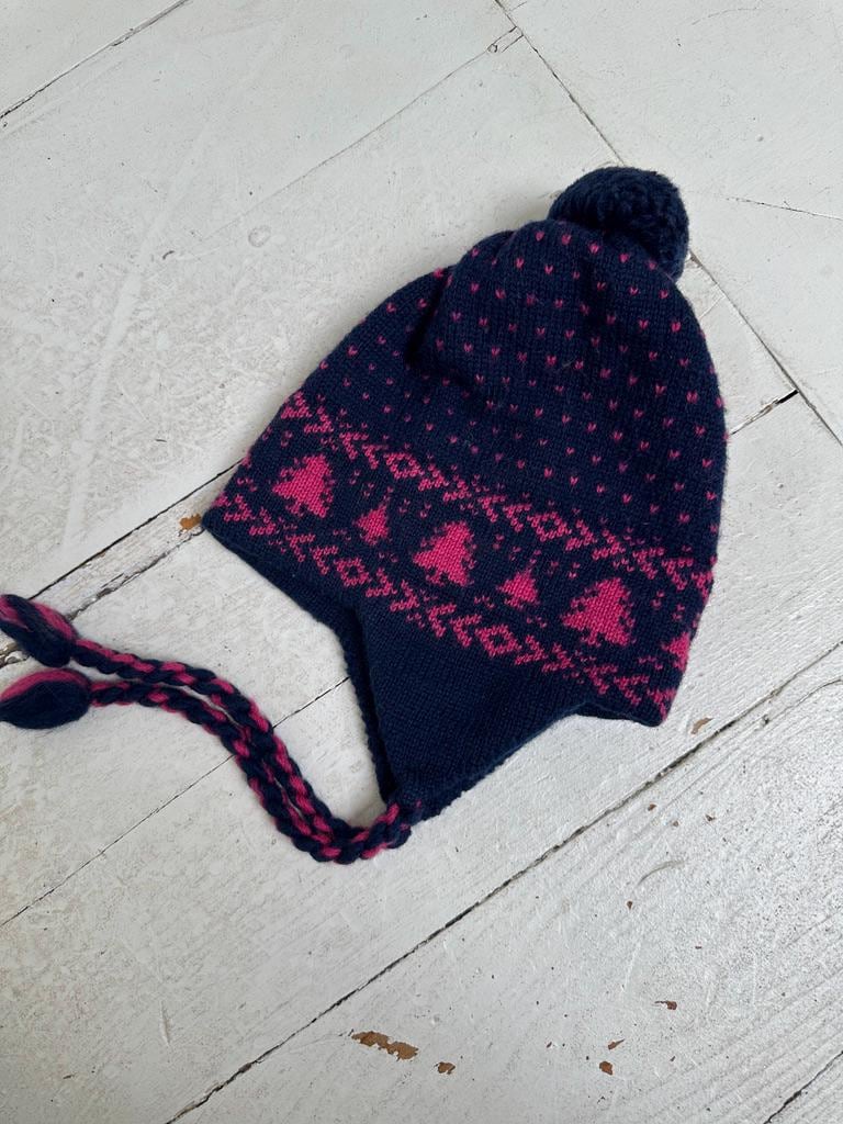 vintage pine tree ski hat