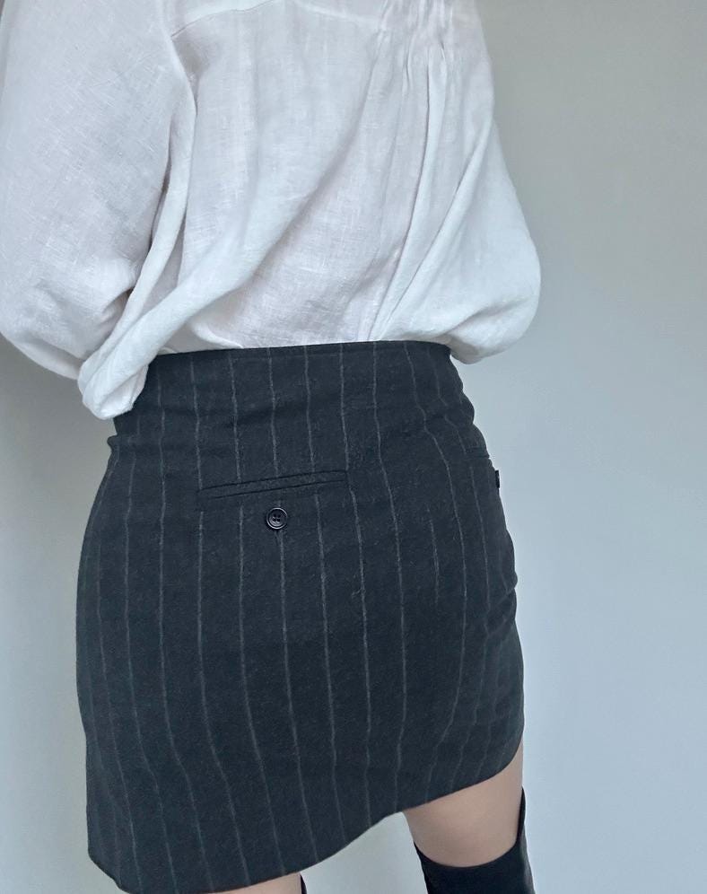 Isabel Marant Etoile wool pinstripe mini