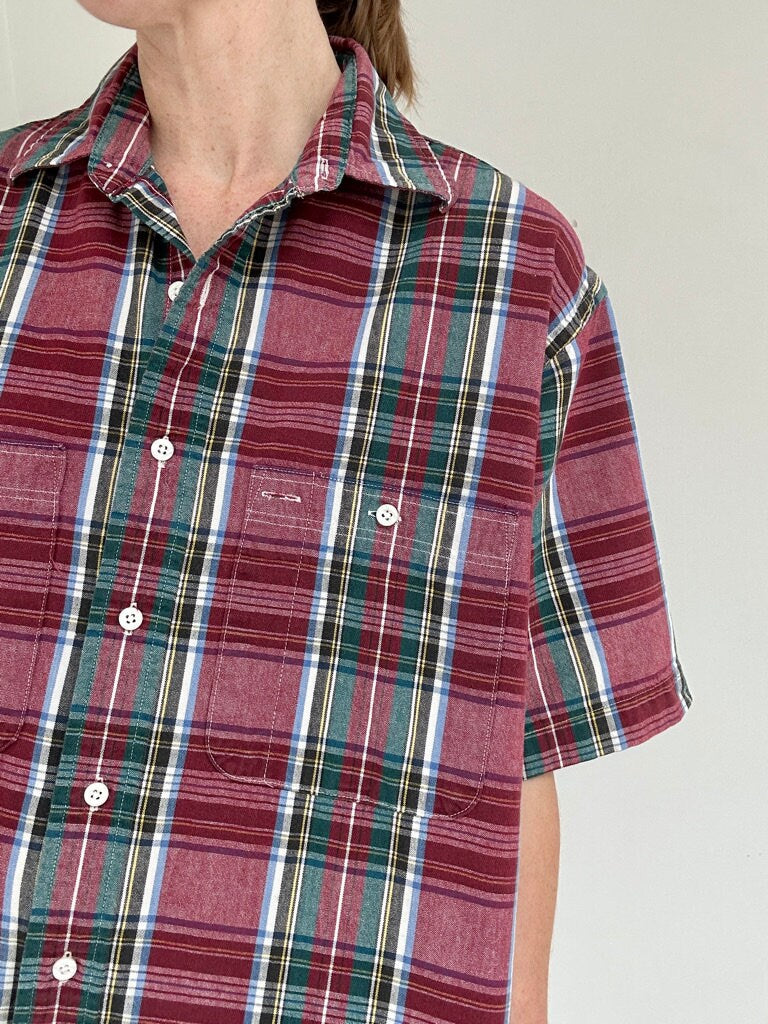 70s LL Bean plaid adventure shirt