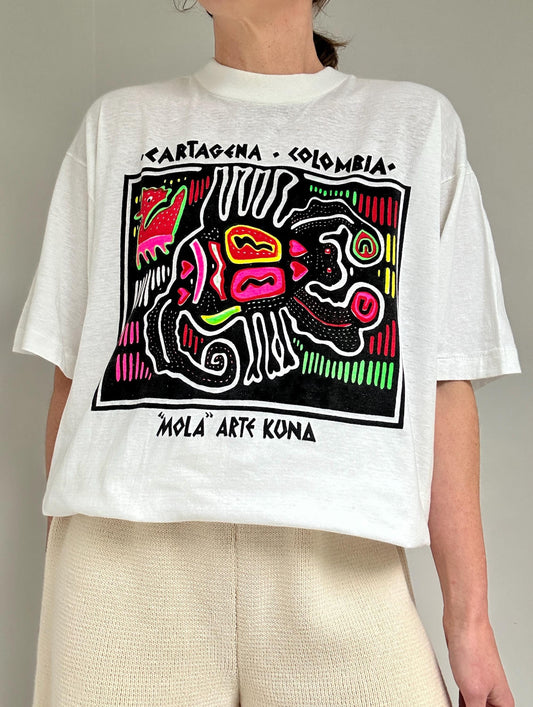 90s Mola art single stitch