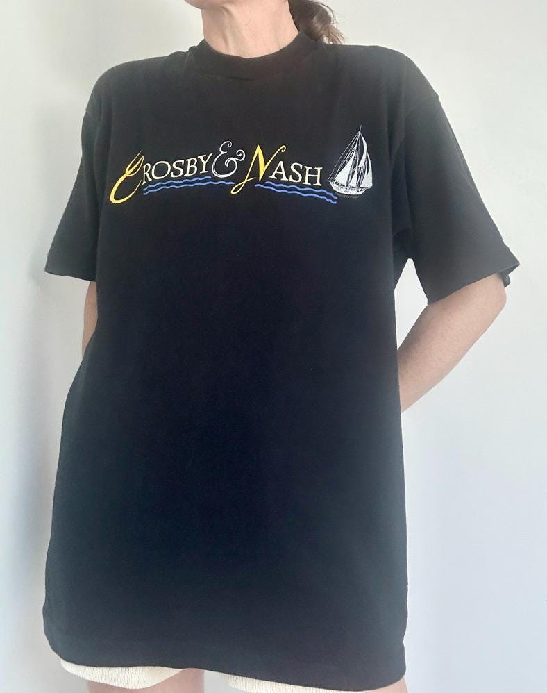 1993 Crosby & Nash single stitch