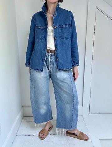 cropped denim jacket
