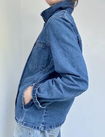 cropped denim jacket