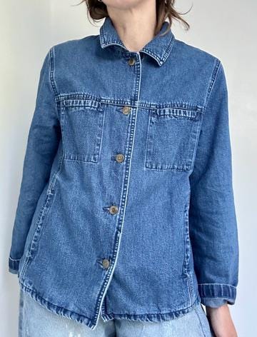 cropped denim jacket