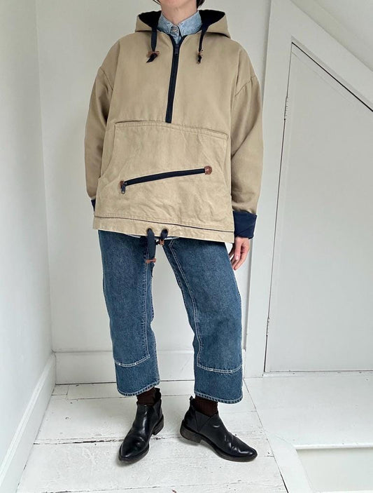 Rare 90s artist-made canvas anorak