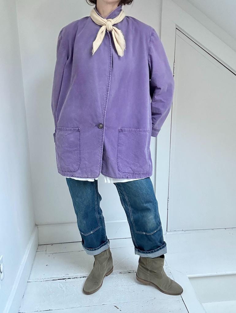 90s minimalist LL Bean chore blazer