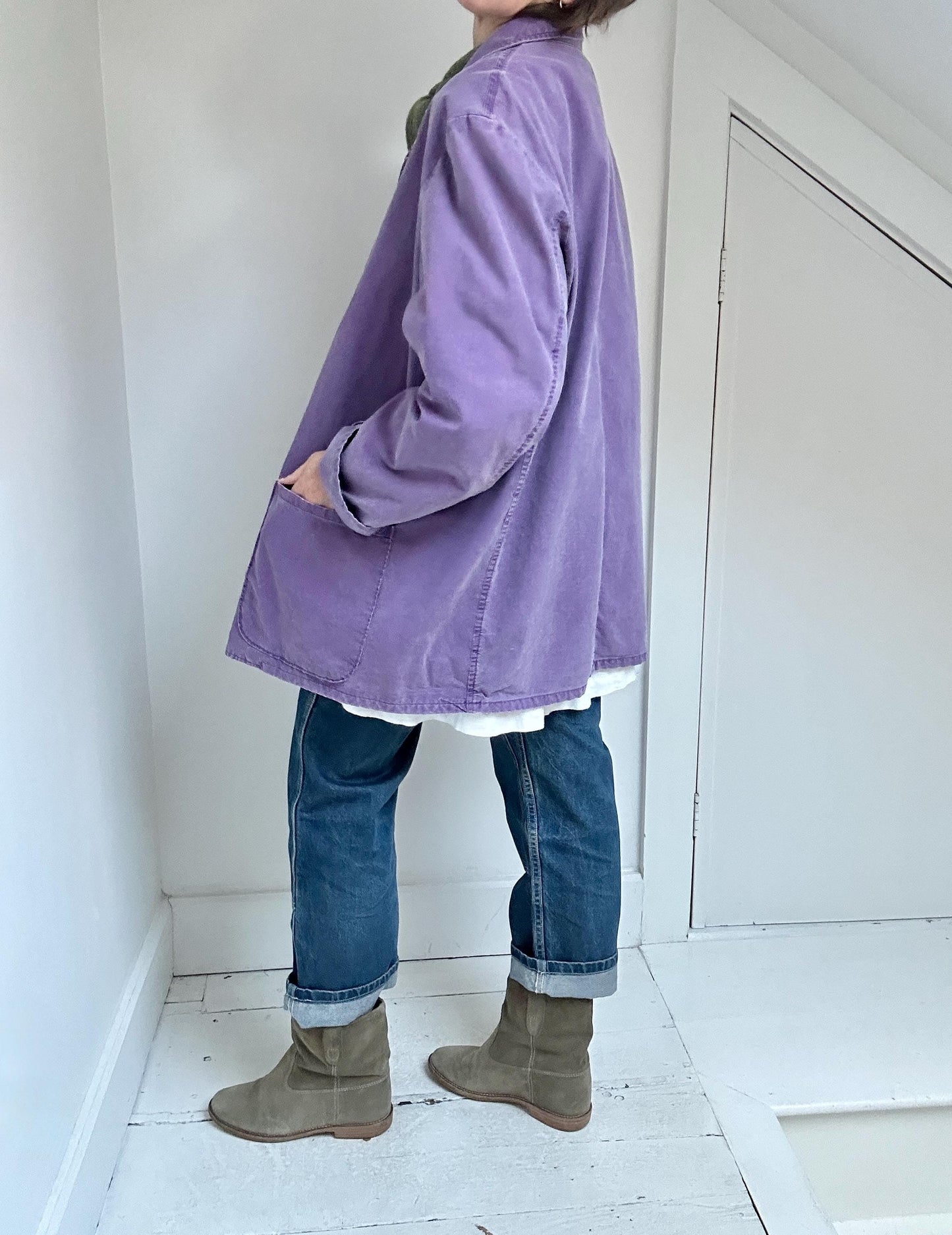 90s minimalist LL Bean chore blazer
