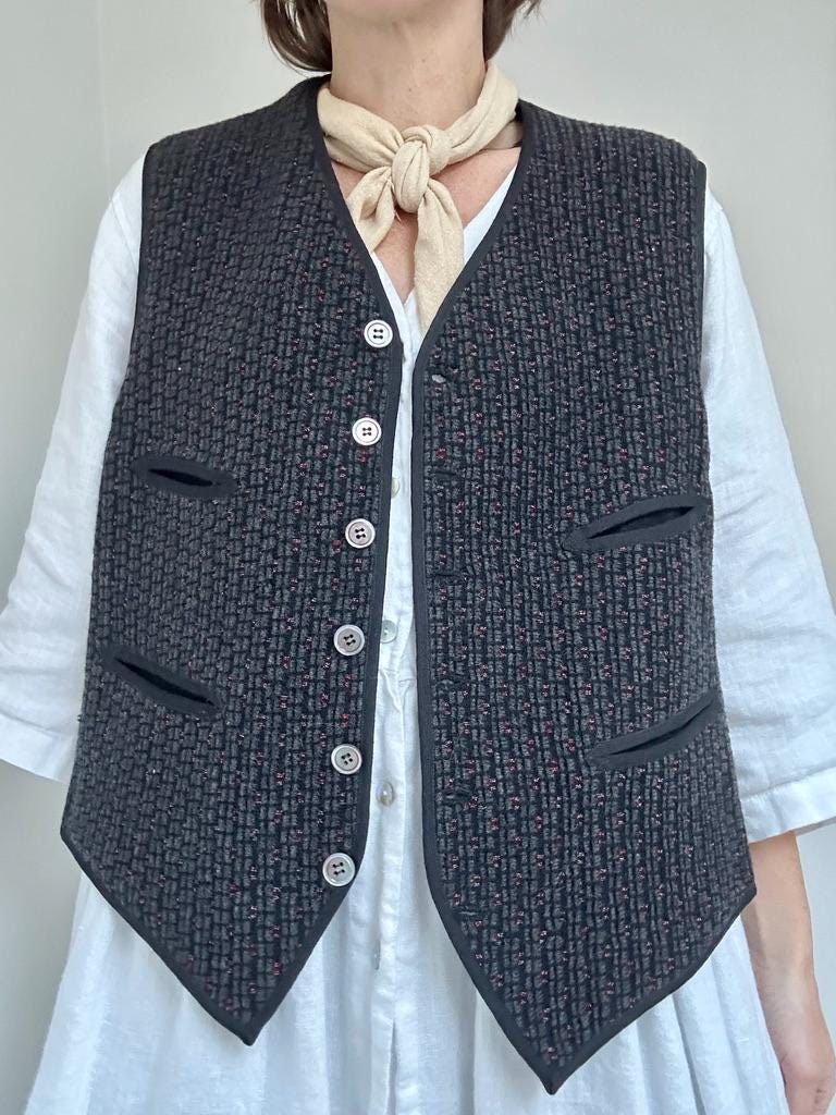 Rare 1900s Dr. Jaeger’s textured wool vest