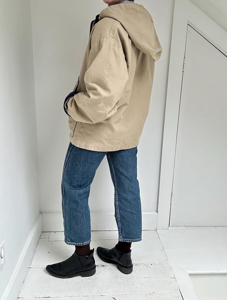 Rare 90s artist-made canvas anorak