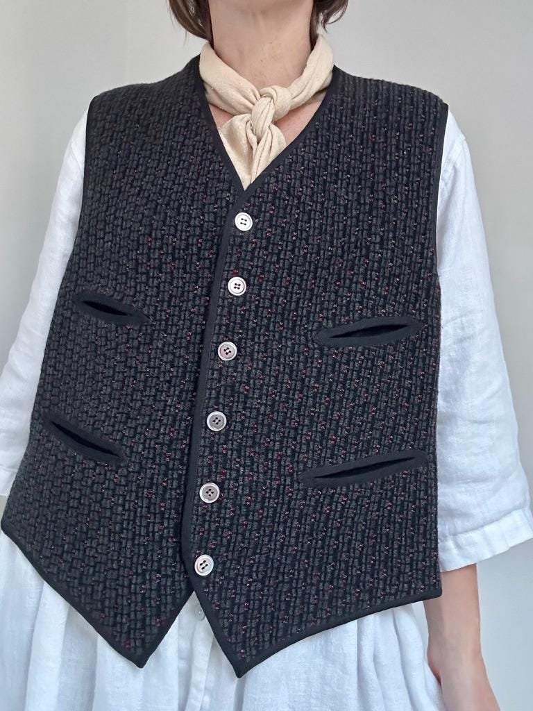 Rare 1900s Dr. Jaeger’s textured wool vest
