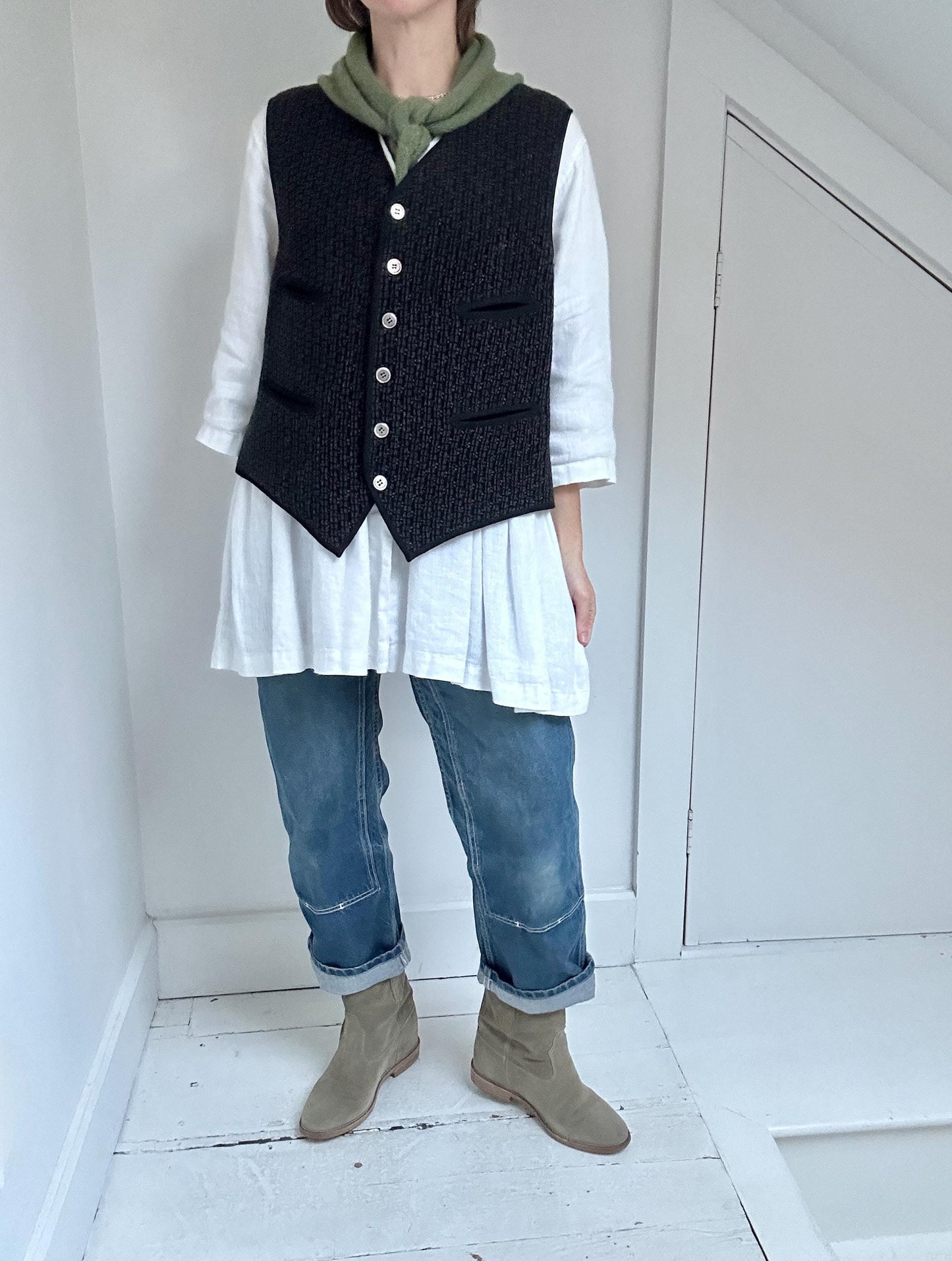 Rare 1900s Dr. Jaeger’s textured wool vest