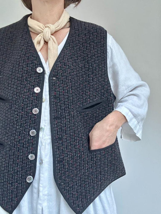 Rare 1900s Dr. Jaeger’s textured wool vest