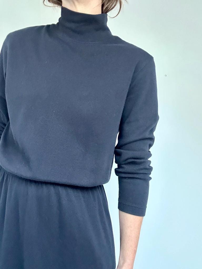 Lands’ End easy dress in Navy