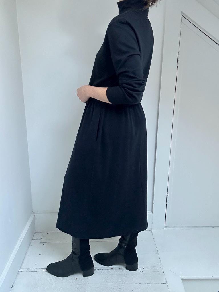 Lands’ End easy dress in Navy