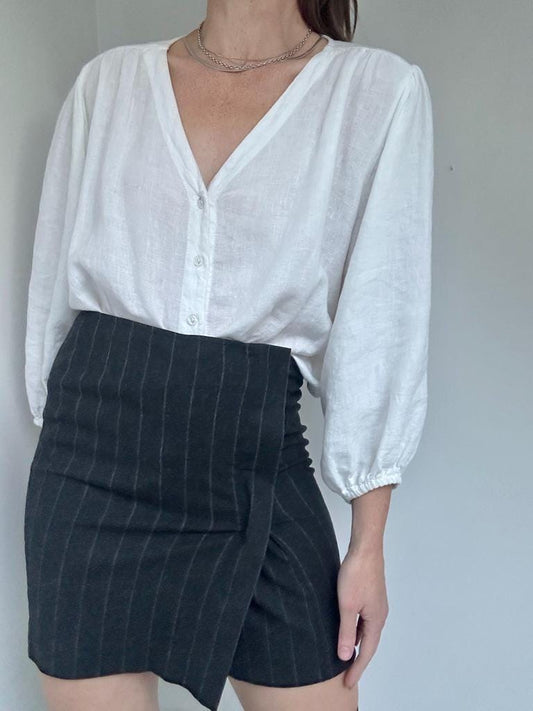 Isabel Marant Etoile wool pinstripe mini