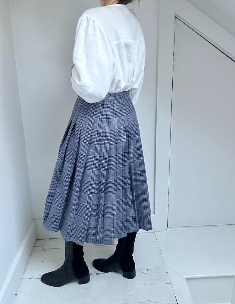 Pendleton plaid knife pleat skirt