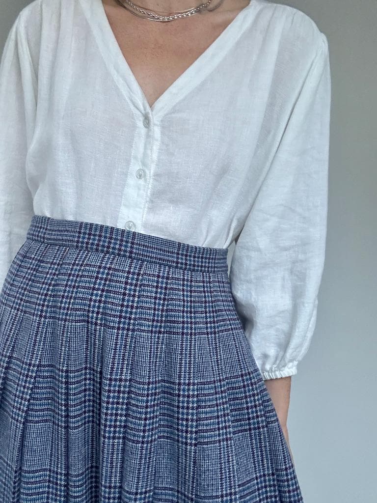 Pendleton plaid knife pleat skirt